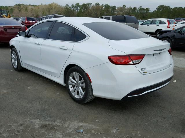 1C3CCCAB6FN669198 - 2015 CHRYSLER 200 LIMITE WHITE photo 3