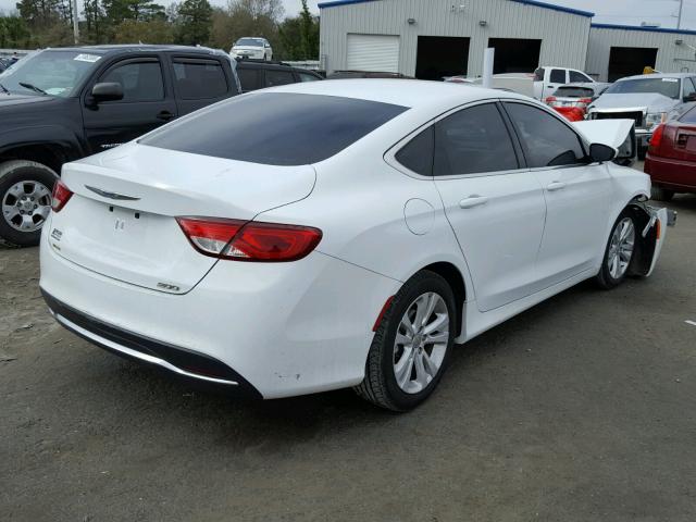 1C3CCCAB6FN669198 - 2015 CHRYSLER 200 LIMITE WHITE photo 4