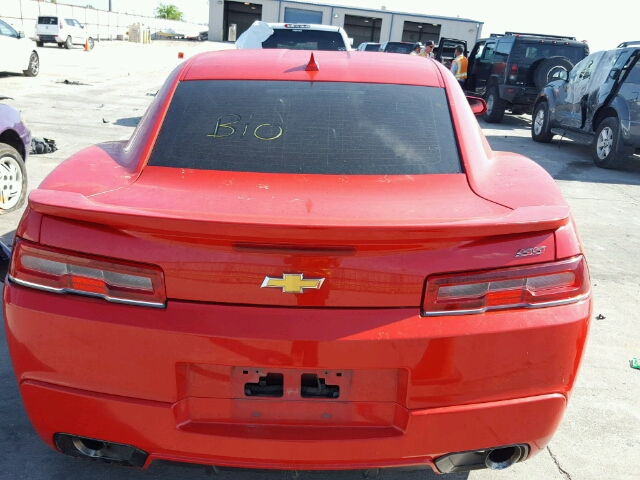 2G1FS1EW1E9313362 - 2014 CHEVROLET CAMARO SS RED photo 10