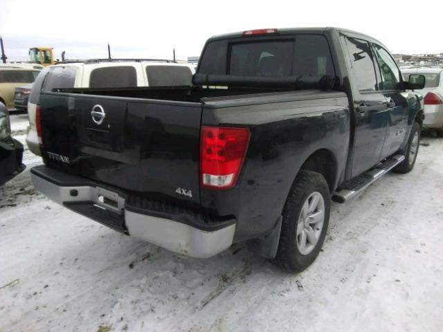 1N6AA0EJ0CN300287 - 2012 NISSAN TITAN S BLACK photo 4