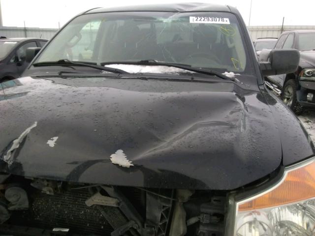 1N6AA0EJ0CN300287 - 2012 NISSAN TITAN S BLACK photo 9