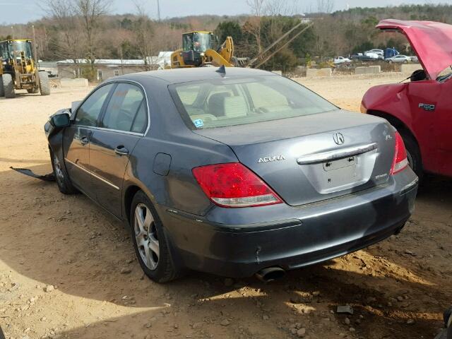 JH4KB165X5C005139 - 2005 ACURA RL CHARCOAL photo 3