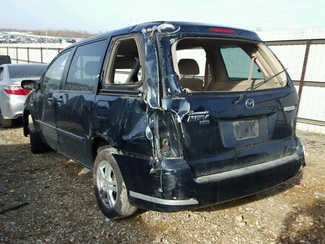 JM3LW28J360567999 - 2006 MAZDA MPV WAGON GREEN photo 3