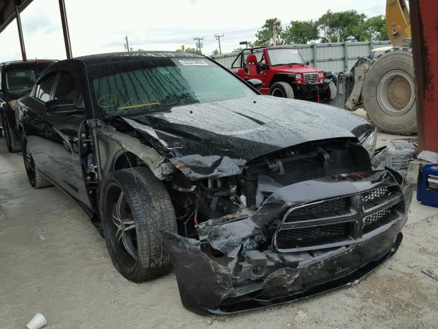 2C3CDXHG8DH537202 - 2013 DODGE CHARGER SX BLACK photo 1