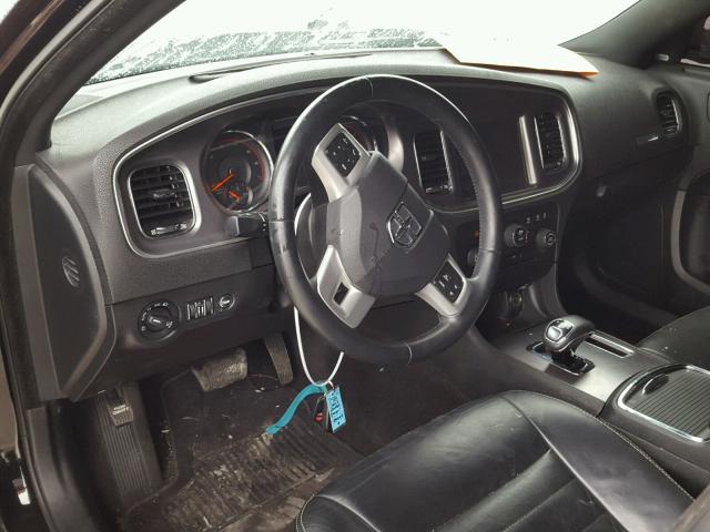 2C3CDXHG8DH537202 - 2013 DODGE CHARGER SX BLACK photo 9