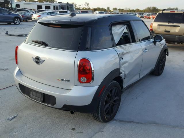 WMWZB3C59BWH94572 - 2011 MINI COOPER COU SILVER photo 4