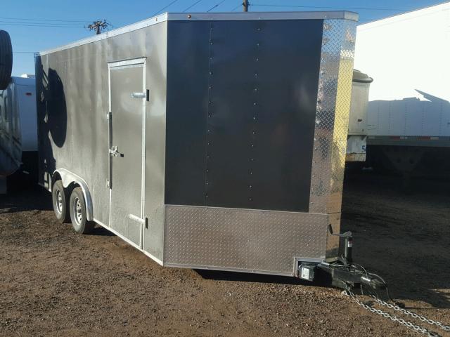 7GG1E1628JW002819 - 2018 CARGO TRAILER GRAY photo 1