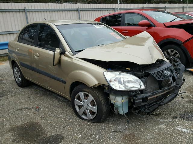 KNADE123886338235 - 2008 KIA RIO BASE GOLD photo 1