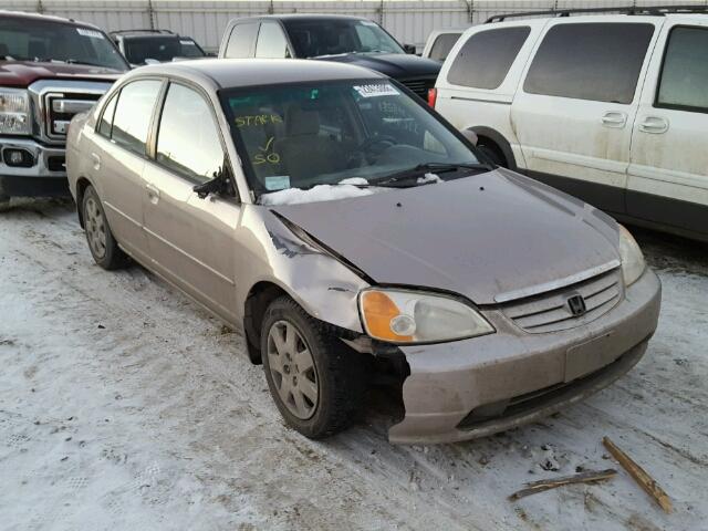 2HGES16882H916718 - 2002 HONDA CIVIC LX TAN photo 1