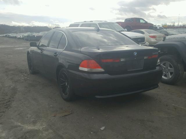 WBAGL63534DP72567 - 2004 BMW 745 I BLACK photo 3