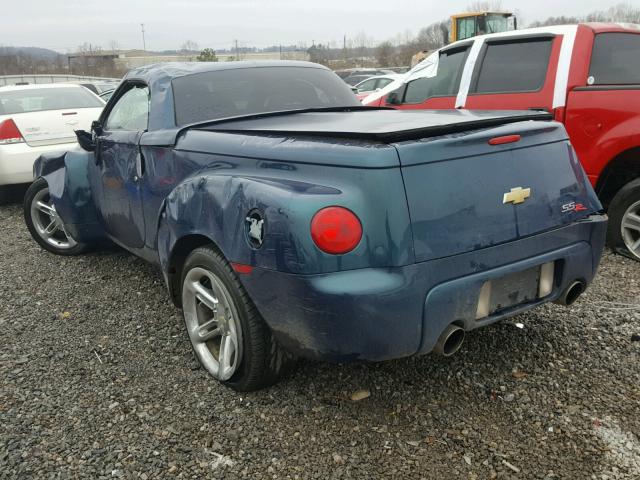 1GCES14H95B118839 - 2005 CHEVROLET SSR 蓝色 照片 3