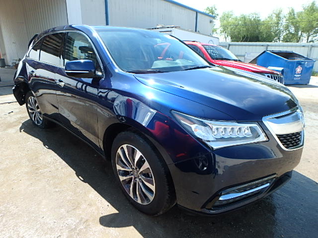 5FRYD3H49FB007408 - 2015 ACURA MDX TECH ლურჯი ფოტო 1