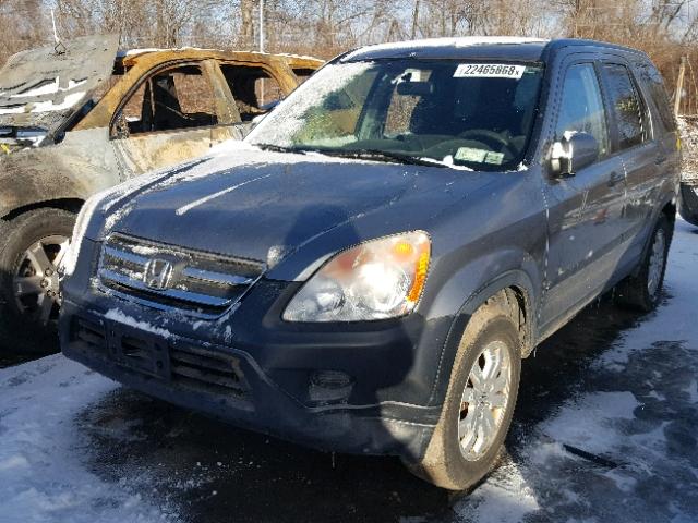 JHLRD78825C031466 - 2005 HONDA CR-V EX GRAY photo 2