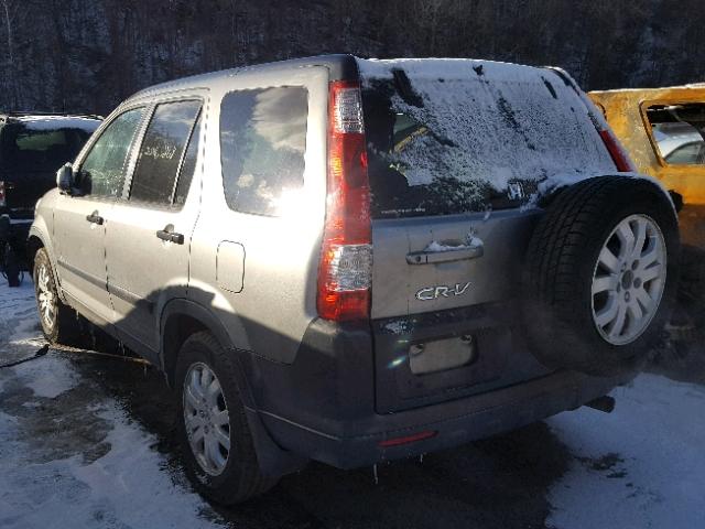 JHLRD78825C031466 - 2005 HONDA CR-V EX GRAY photo 3