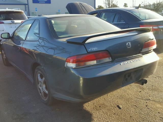 JHMBB6156WC001661 - 1998 HONDA PRELUDE SH GREEN photo 3