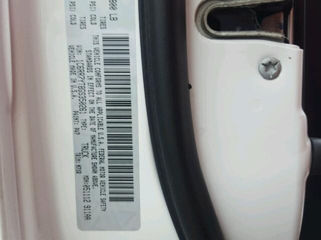 1C6RR7YT8GS350261 - 2016 RAM 1500 REBEL თეთრი ფოტო 10