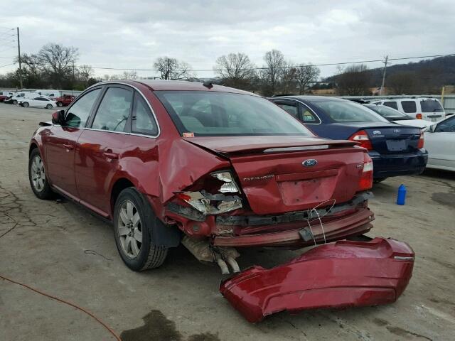 1FAHP24117G158514 - 2007 FORD FIVE HUNDR MAROON photo 3