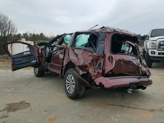 1FMJK1HT3HEA50923 - 2017 FORD EXPEDITION MAROON photo 3