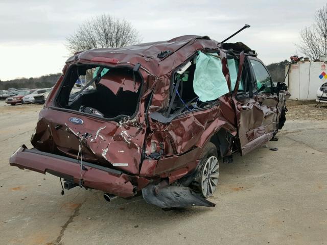 1FMJK1HT3HEA50923 - 2017 FORD EXPEDITION MAROON photo 4