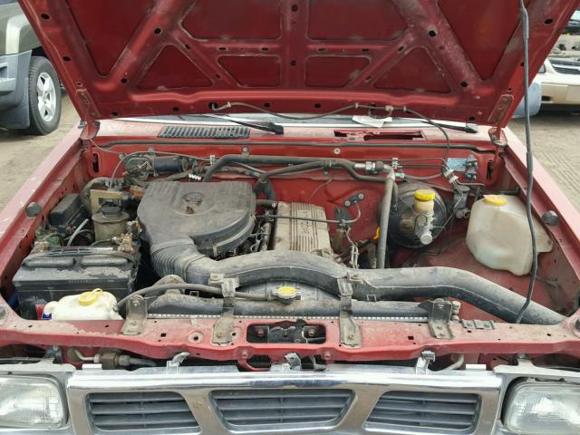 1N6SD11S0VC427491 - 1997 NISSAN TRUCK BASE RED photo 7