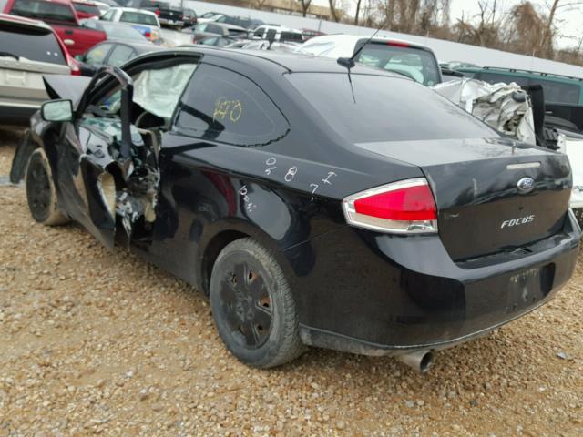 1FAHP32NX8W294482 - 2008 FORD FOCUS S/SE BLACK photo 3