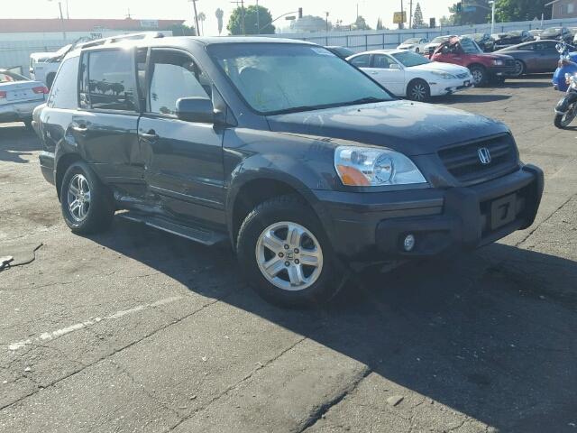 2HKYF18715H541948 - 2005 HONDA PILOT EXL GRAY photo 1