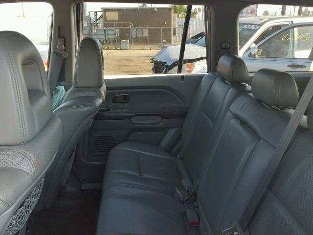 2HKYF18715H541948 - 2005 HONDA PILOT EXL GRAY photo 6