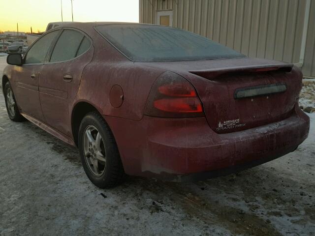 2G2WP522051332375 - 2005 PONTIAC GRAND PRIX RED photo 3