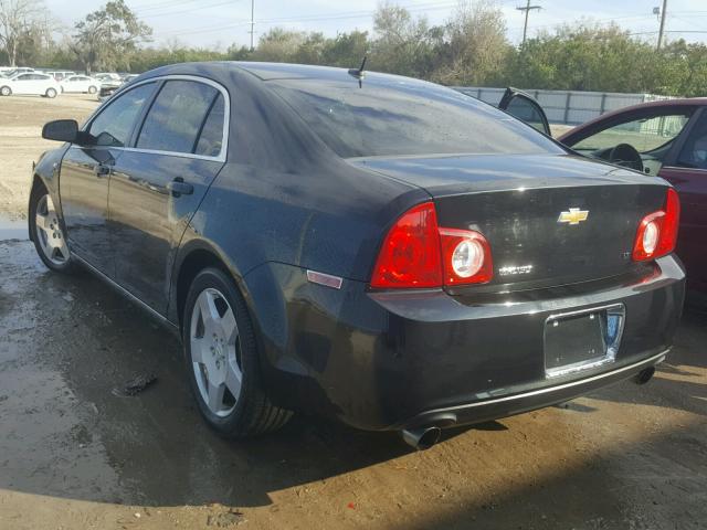 1G1ZJ57748F256406 - 2008 CHEVROLET MALIBU 2LT BLACK photo 3