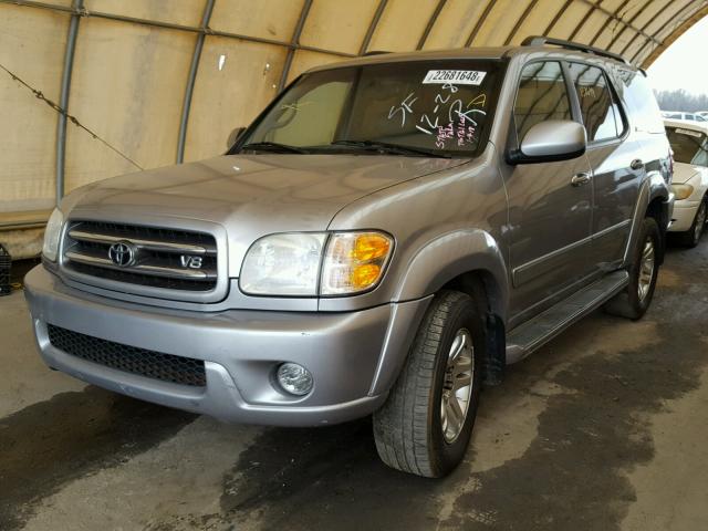 5TDZT38A04S230699 - 2004 TOYOTA SEQUOIA LI SILVER photo 2