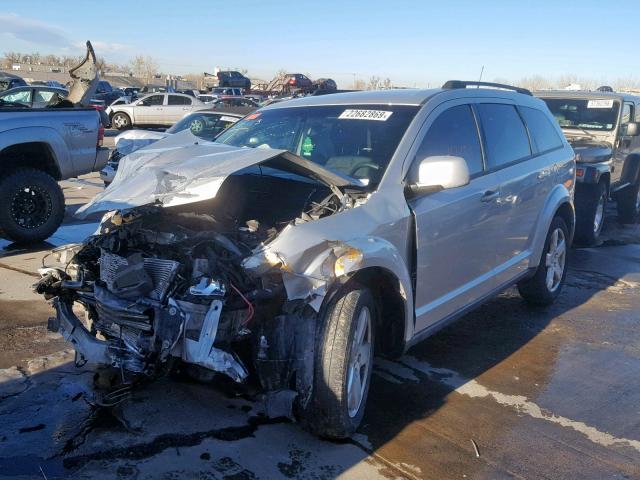 3D4PH5FV6AT134560 - 2010 DODGE JOURNEY SX SILVER photo 2