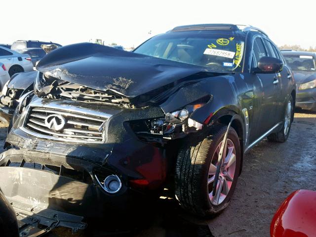 JN8CS1MW1EM412671 - 2014 INFINITI QX70 BLACK photo 2