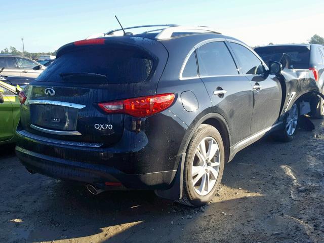 JN8CS1MW1EM412671 - 2014 INFINITI QX70 BLACK photo 4