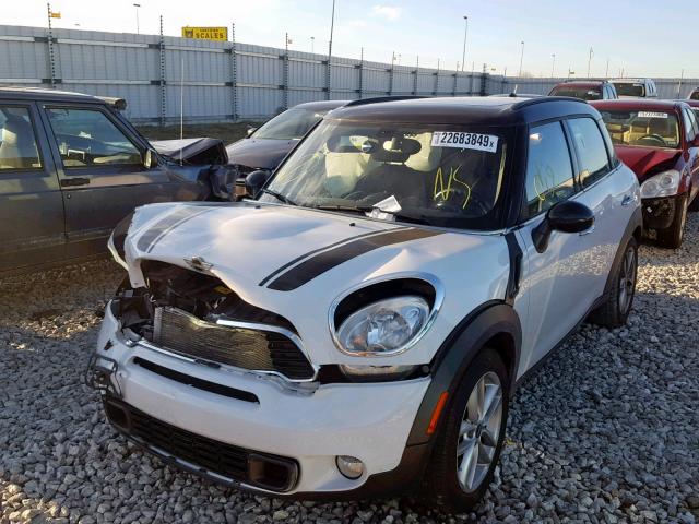 WMWZC3C53BWH98484 - 2011 MINI COOPER S C WHITE photo 2