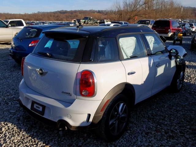 WMWZC3C53BWH98484 - 2011 MINI COOPER S C WHITE photo 4