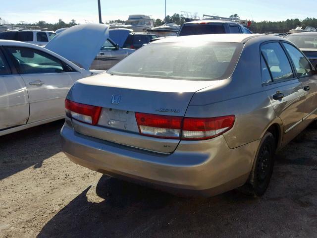 1HGCM56193A050216 - 2003 HONDA ACCORD DX GOLD photo 4