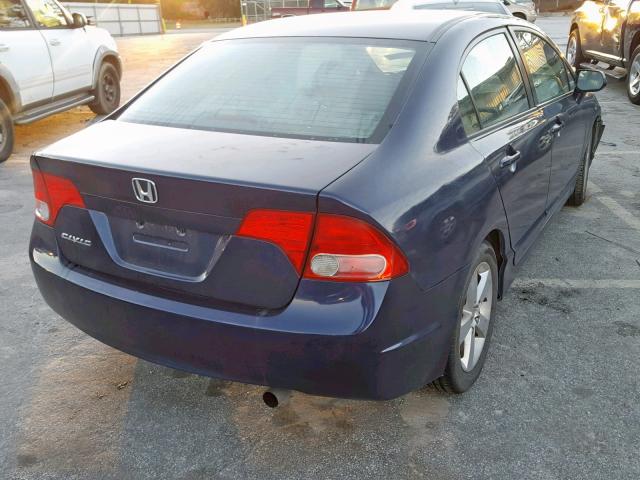 2HGFA16928H536251 - 2008 HONDA CIVIC EXL BLUE photo 4