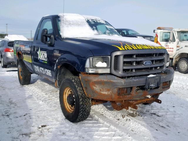 1FTSF31L14EA87093 - 2004 FORD F350 SRW S BLUE photo 1