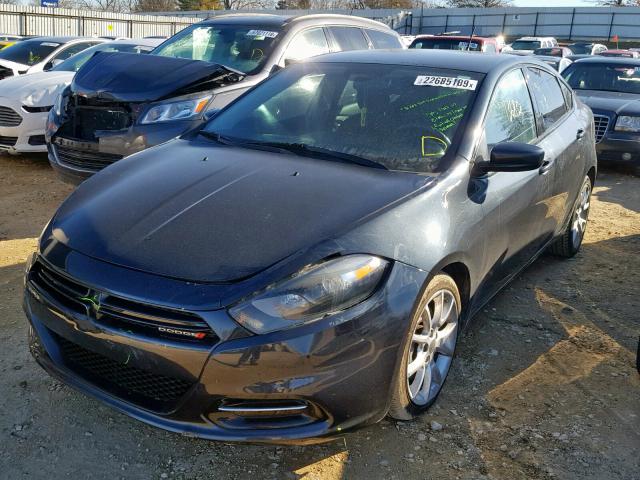 1C3CDFBA6DD155326 - 2013 DODGE DART SXT GRAY photo 2