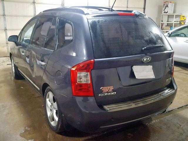 KNAFG526577121335 - 2007 KIA RONDO LX GRAY photo 3