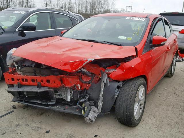 1FADP3K20FL302298 - 2015 FORD FOCUS SE RED photo 2