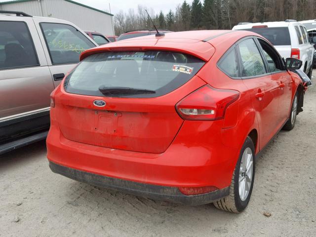 1FADP3K20FL302298 - 2015 FORD FOCUS SE RED photo 4