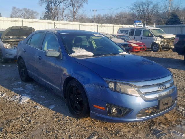 3FAHP0HA5AR108746 - 2010 FORD FUSION SE BLUE photo 1