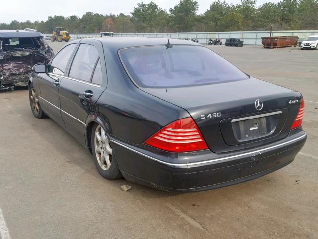 WDBNG83J05A443284 - 2005 MERCEDES-BENZ S 430 4MAT BLACK photo 3