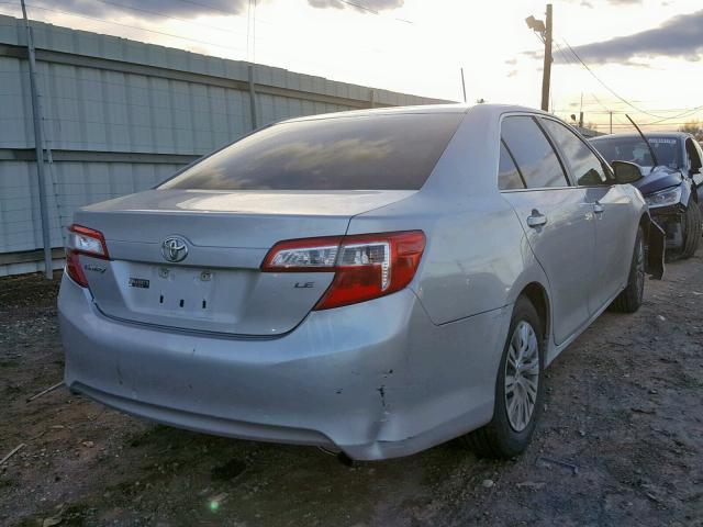 4T1BF1FK6CU020073 - 2012 TOYOTA CAMRY BASE SILVER photo 4