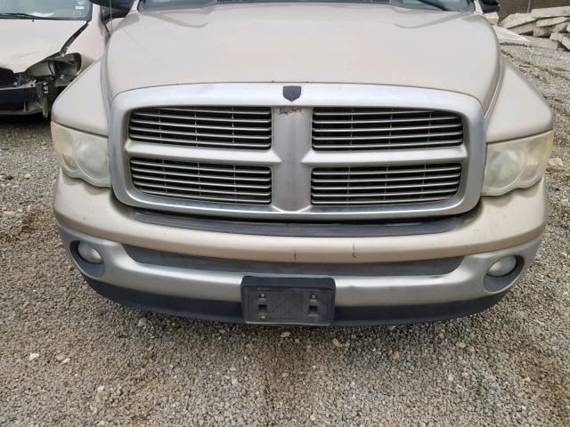 1D7HA18N44J122632 - 2004 DODGE RAM 1500 S GOLD photo 9