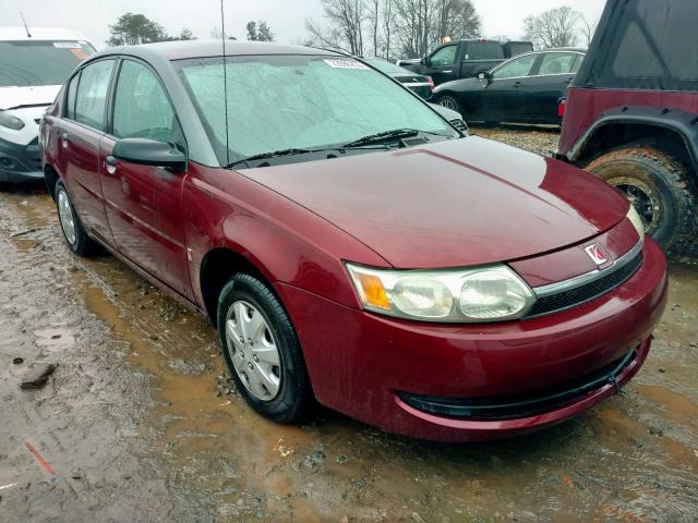 1G8AF52F23Z116912 - 2003 SATURN ION LEVEL BURGUNDY photo 1
