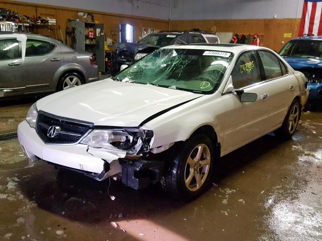 19UUA56662A051749 - 2002 ACURA 3.2TL WHITE photo 2