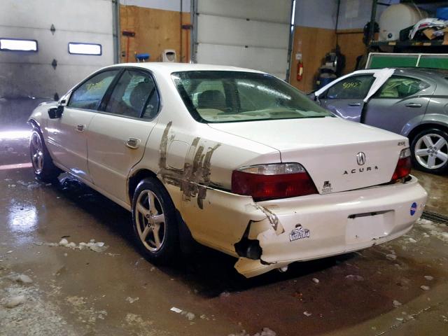 19UUA56662A051749 - 2002 ACURA 3.2TL WHITE photo 3