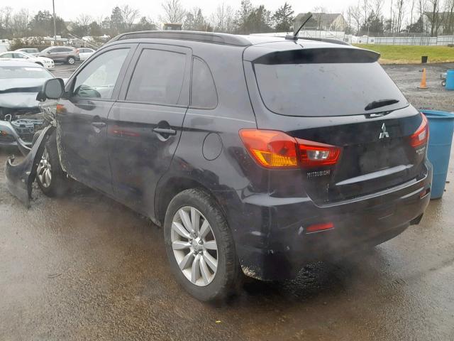 JA4AR4AU8BZ014417 - 2011 MITSUBISHI OUTLANDER BLACK photo 3